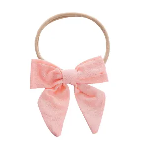 Baby Quick Drying Hair Band Toddler Girls Solid Color Headband Bowknot Elastic Hair Band For Infant Birthday Headband