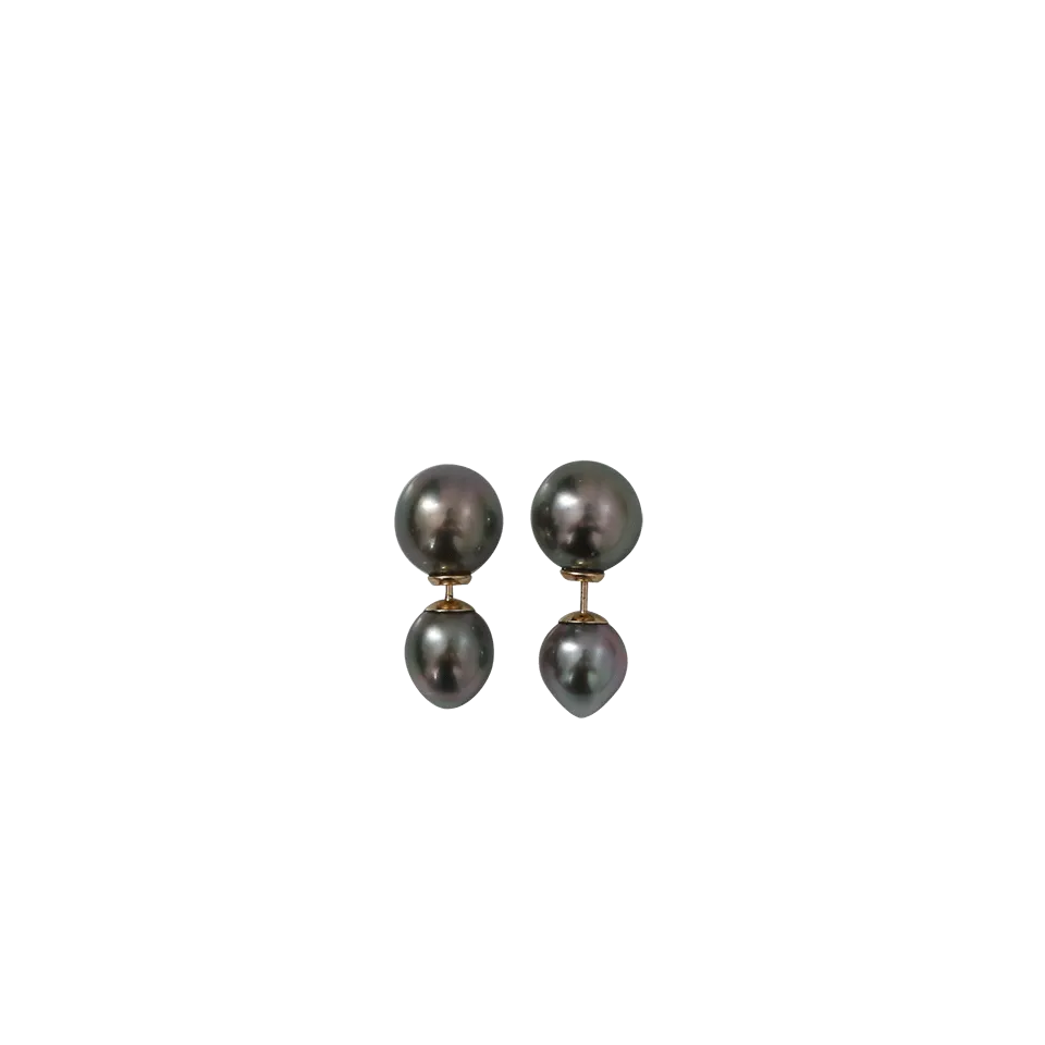 Back To Back Tahitian Pearl Earrings