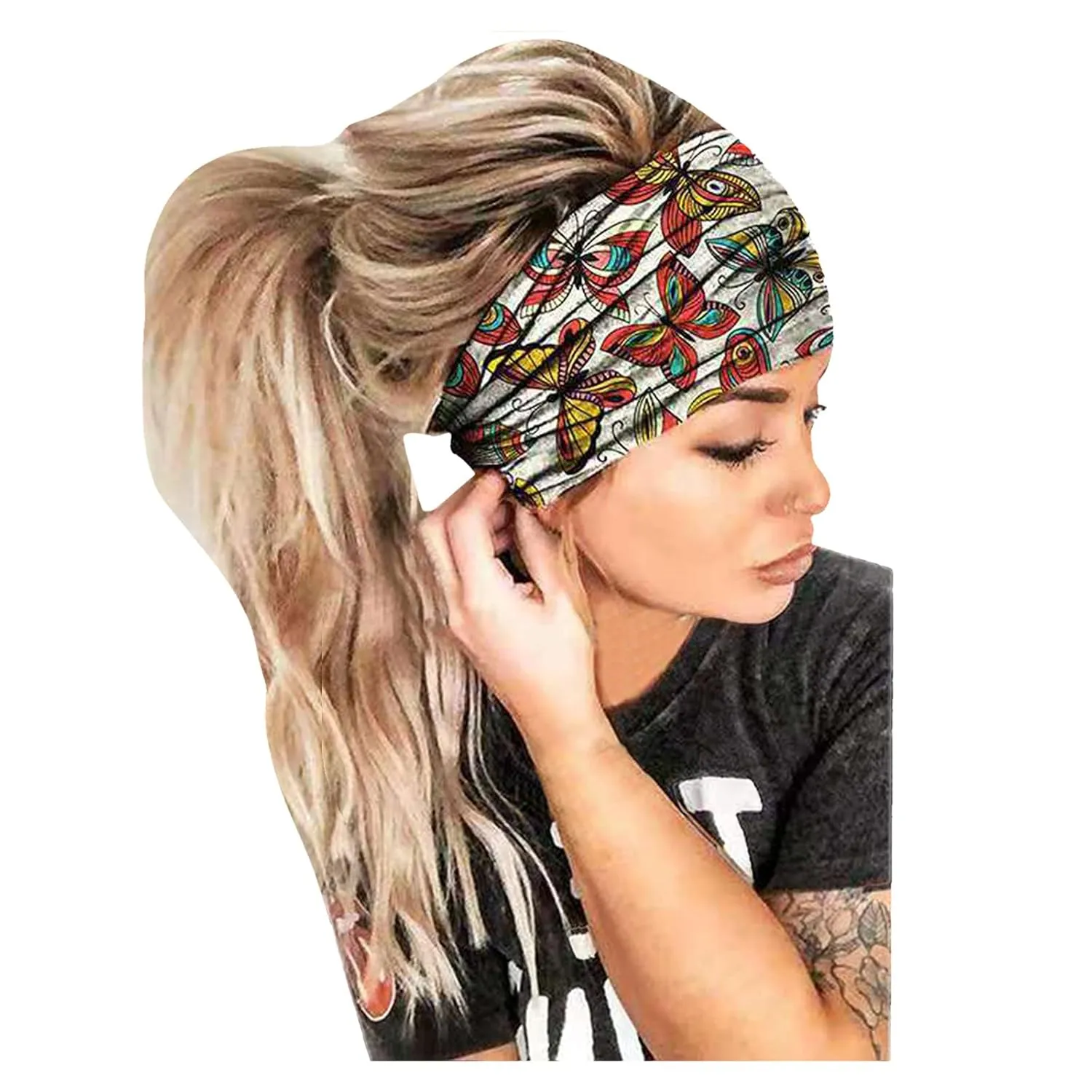 Bandana Women Wrap Band Head Headband Print Headband Hair Accessories Girls Elastic Headband Head Band Leopard Headwear