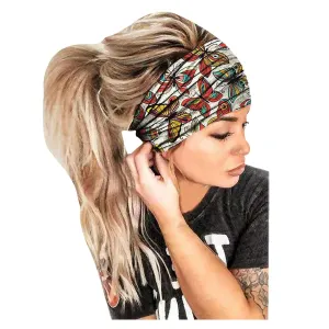 Bandana Women Wrap Band Head Headband Print Headband Hair Accessories Girls Elastic Headband Head Band Leopard Headwear