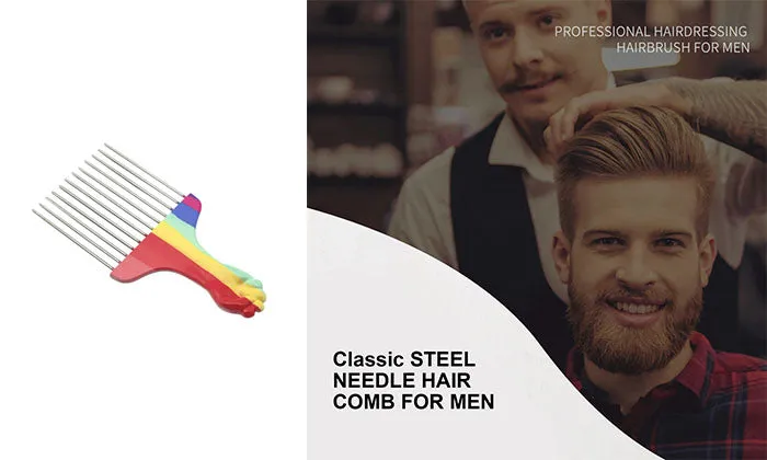 Barber Metal Afro Comb