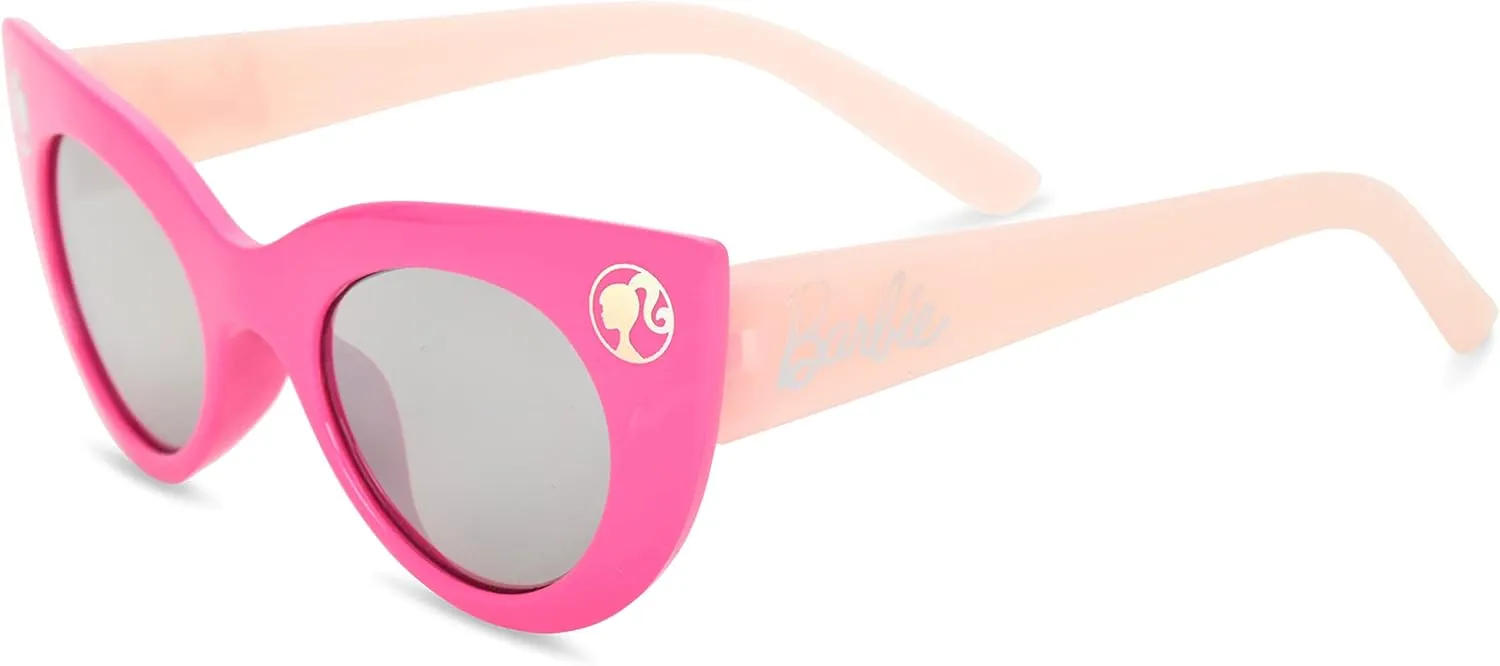 Barbie Girl's Cat Eye Sunglasses and Handled Hard Case Set
