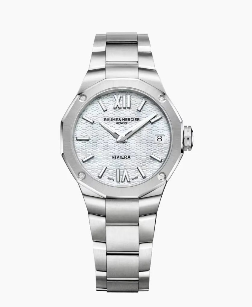 BAUME & MERCIER-Riviera 10729

QUARTZ WATCH, DATE DISPLAY, DIAMOND-SET - 33MM M0A10729