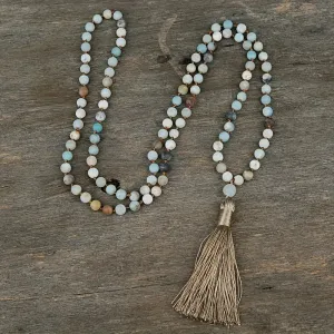 Beaded Tassel Long Necklace