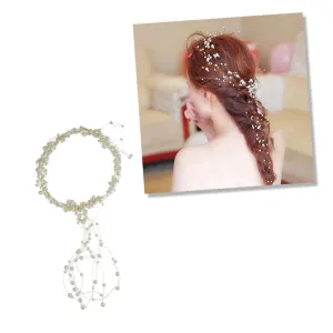 Beautiful Bridal Headband Floral Hair Accessory Pearl Detail Wedding Party