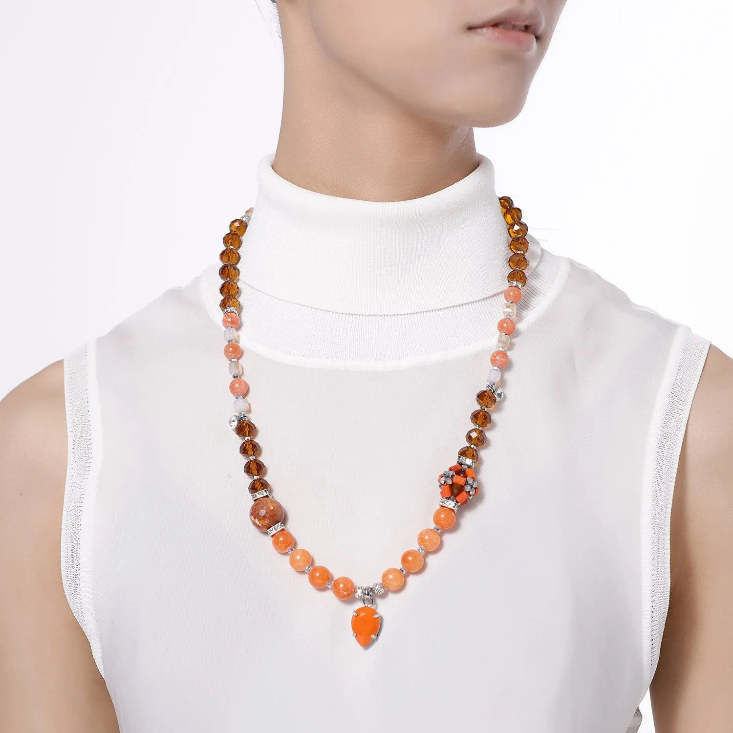 Beautiful Pearl Stretchy Handmade Necklace & Bracelet