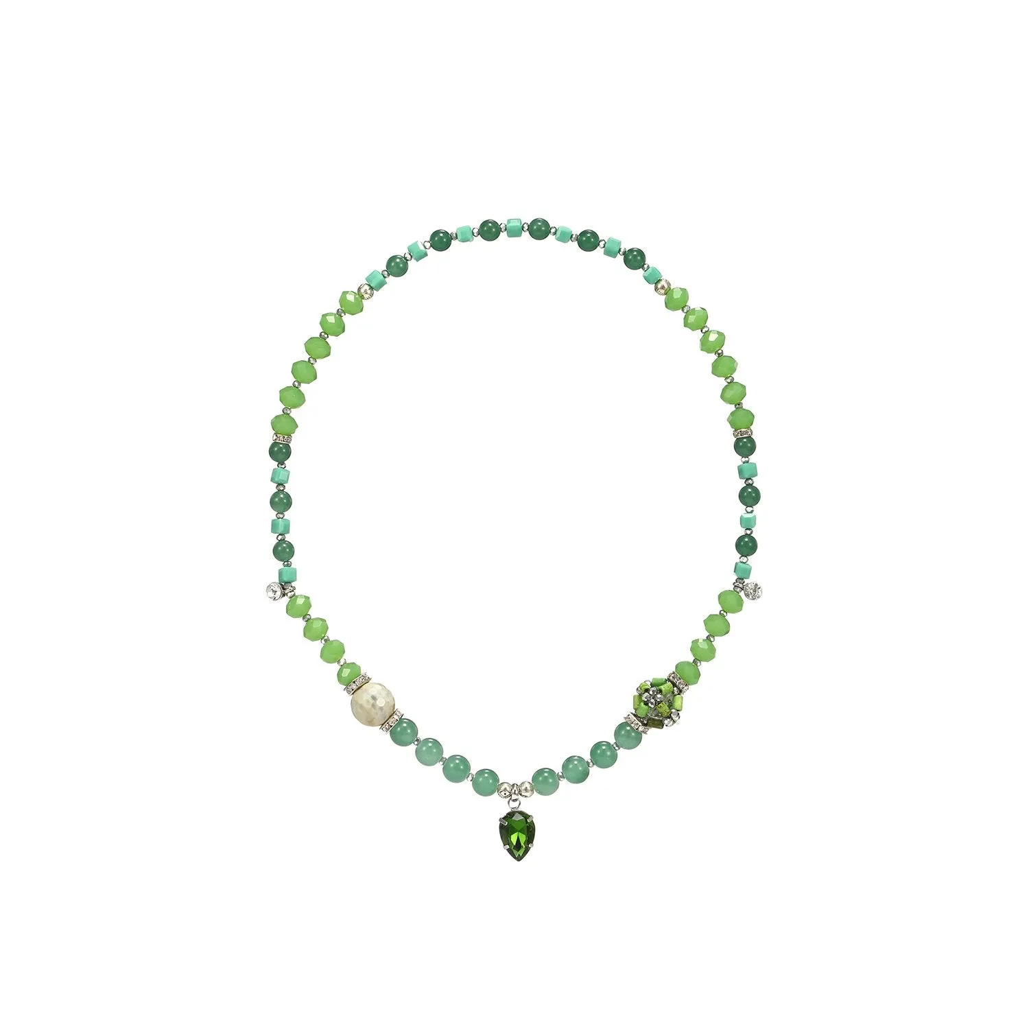 Beautiful Pearl Stretchy Handmade Necklace & Bracelet
