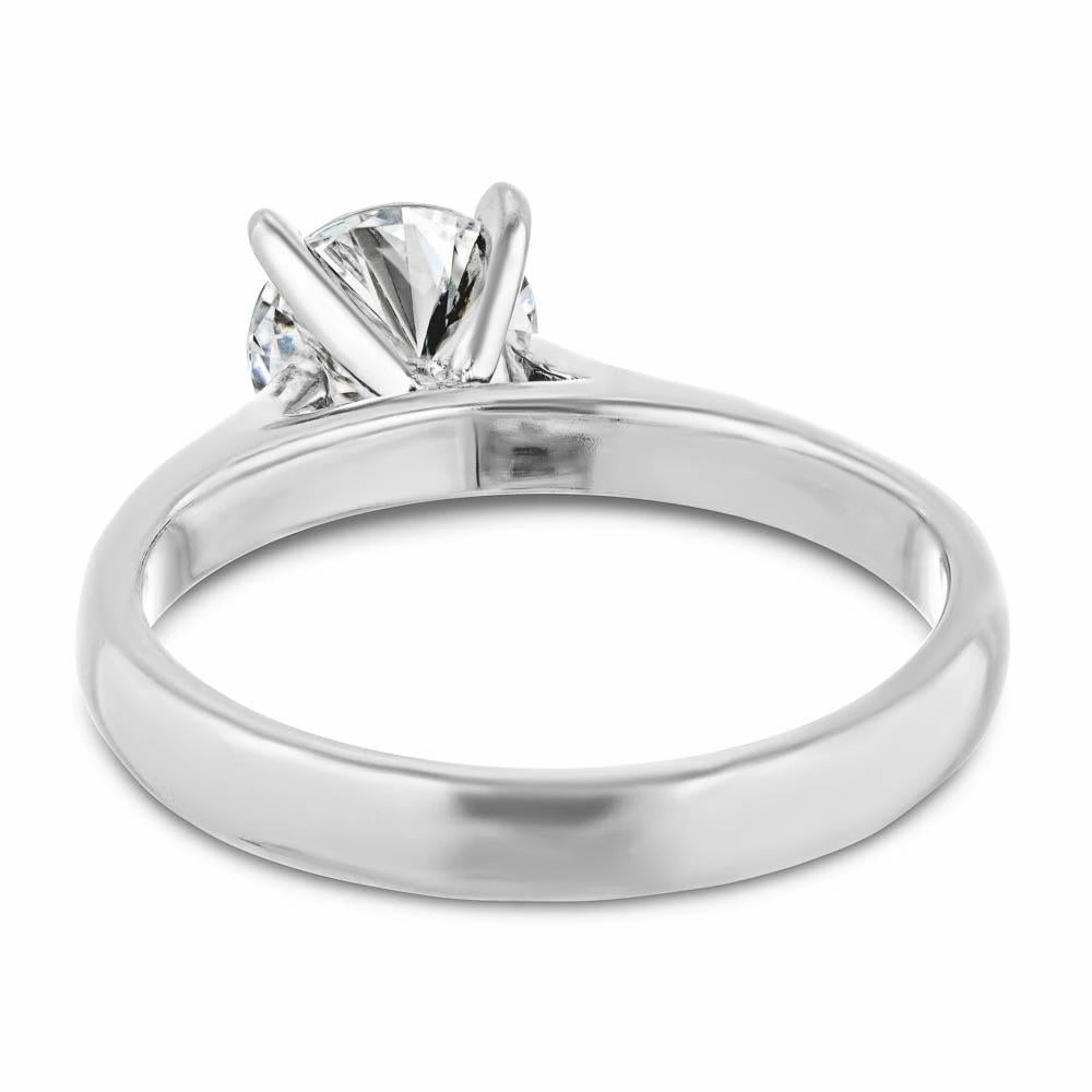 Sleek Jewelry Graceful Edge Jamie Lab Grown Diamond Cathedral Solitaire Engagement Ring