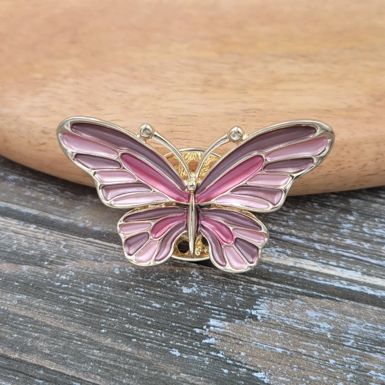 BESHEEK | Pastel Butterfly Magnetic Artisan Brooch