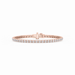 Round Lab Grown Diamond Classic 4-Prong Tennis Bracelet  - 7 Inches Heirloom Perspective Worldwide Popularity