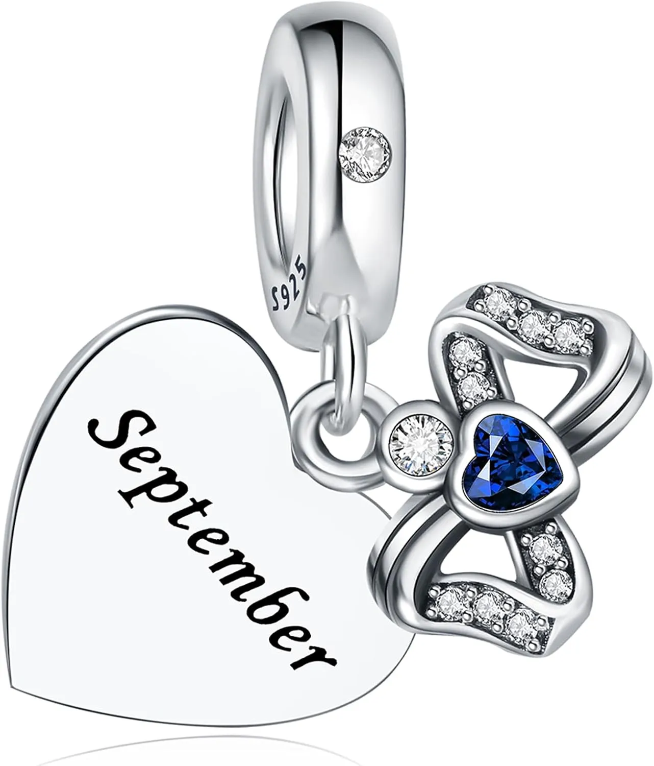 Birthstone Charms 925 Sterling Silver Charms Fit Pandora Charms Bracelet Fit Wife Mother's Day Christmas Birthday Gift