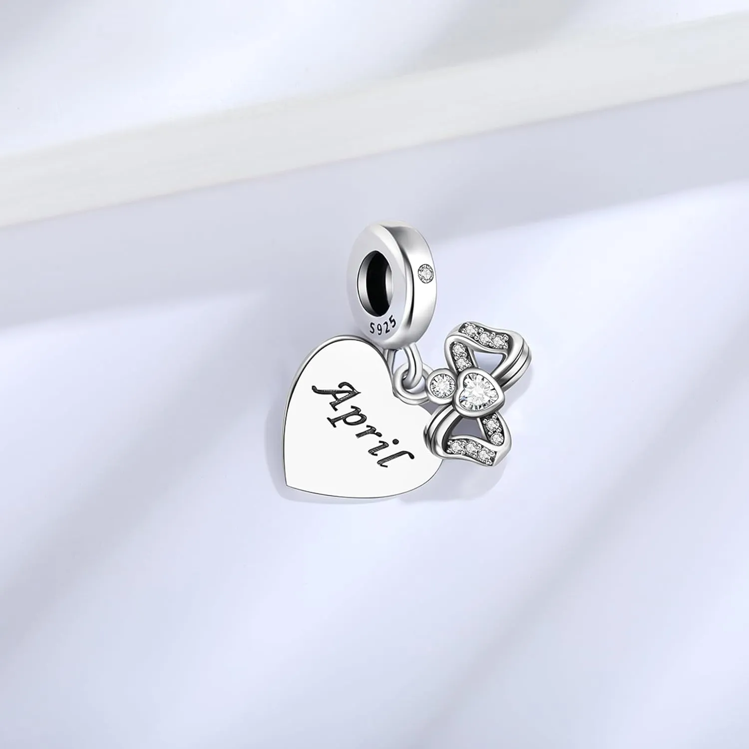 Birthstone Charms 925 Sterling Silver Charms Fit Pandora Charms Bracelet Fit Wife Mother's Day Christmas Birthday Gift