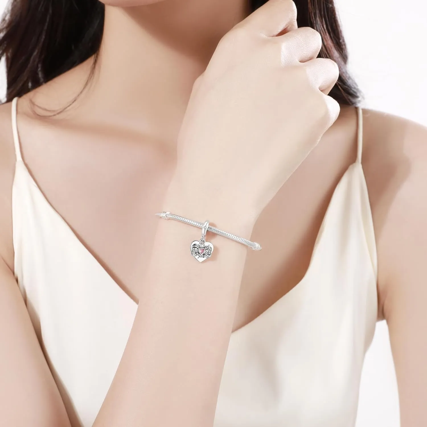 Birthstone Charms 925 Sterling Silver Charms Fit Pandora Charms Bracelet Fit Wife Mother's Day Christmas Birthday Gift