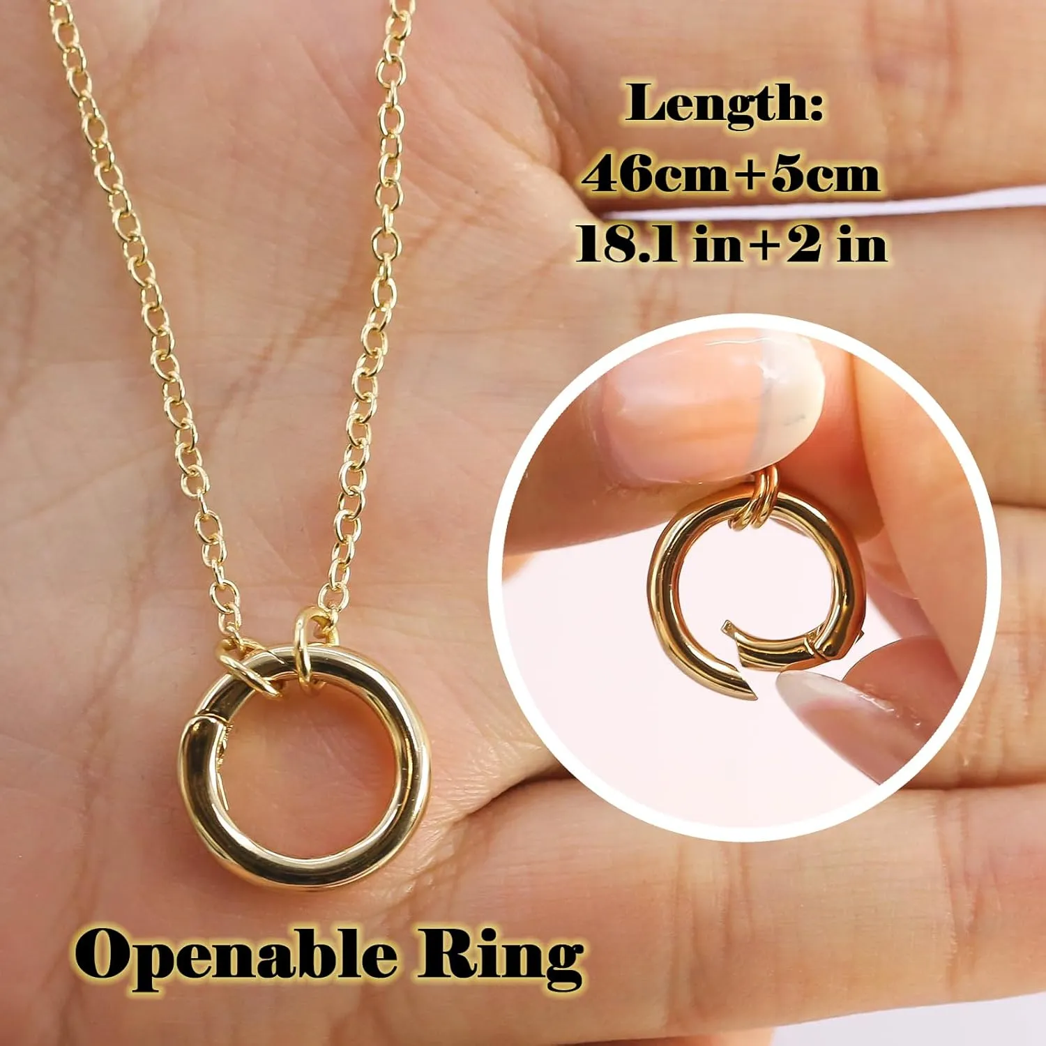 Birthstone Necklace for Women - Dainty Charms Pendant Gold Plated Chain Zircon Jewelry Birthday Gifts for Mom Family