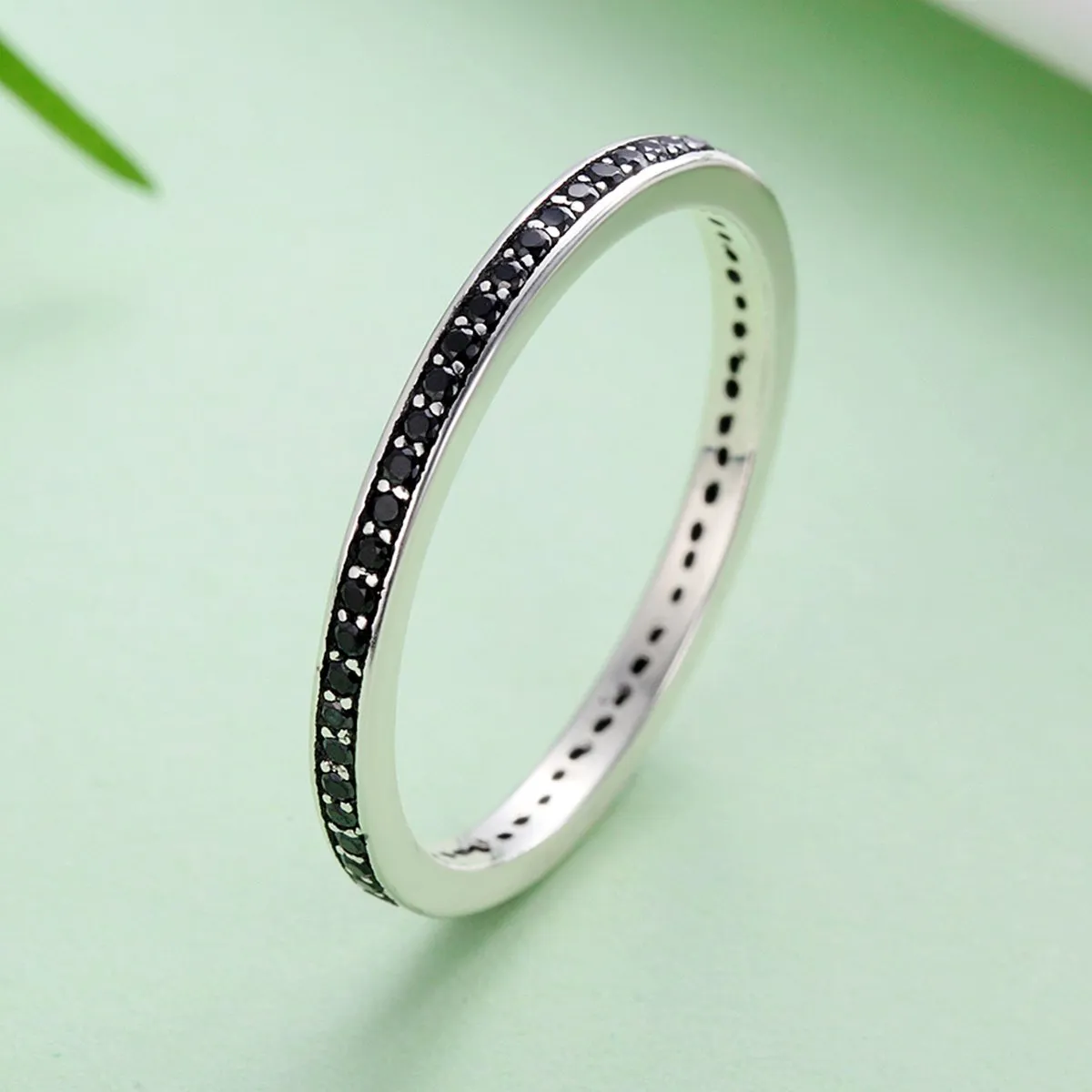 Black CZ Stackable Rings