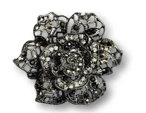 Black Rose brooch