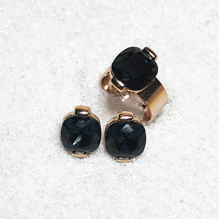Blackbird Glam Black Swarovski Ring
