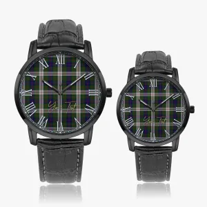 Blair Dress Tartan Personalized Your Text Leather Trap Quartz Watch