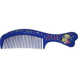 Blue Fine Tooth Small Pocket Handbag Bag Hair Comb Toddlers Kids Girls Childrens