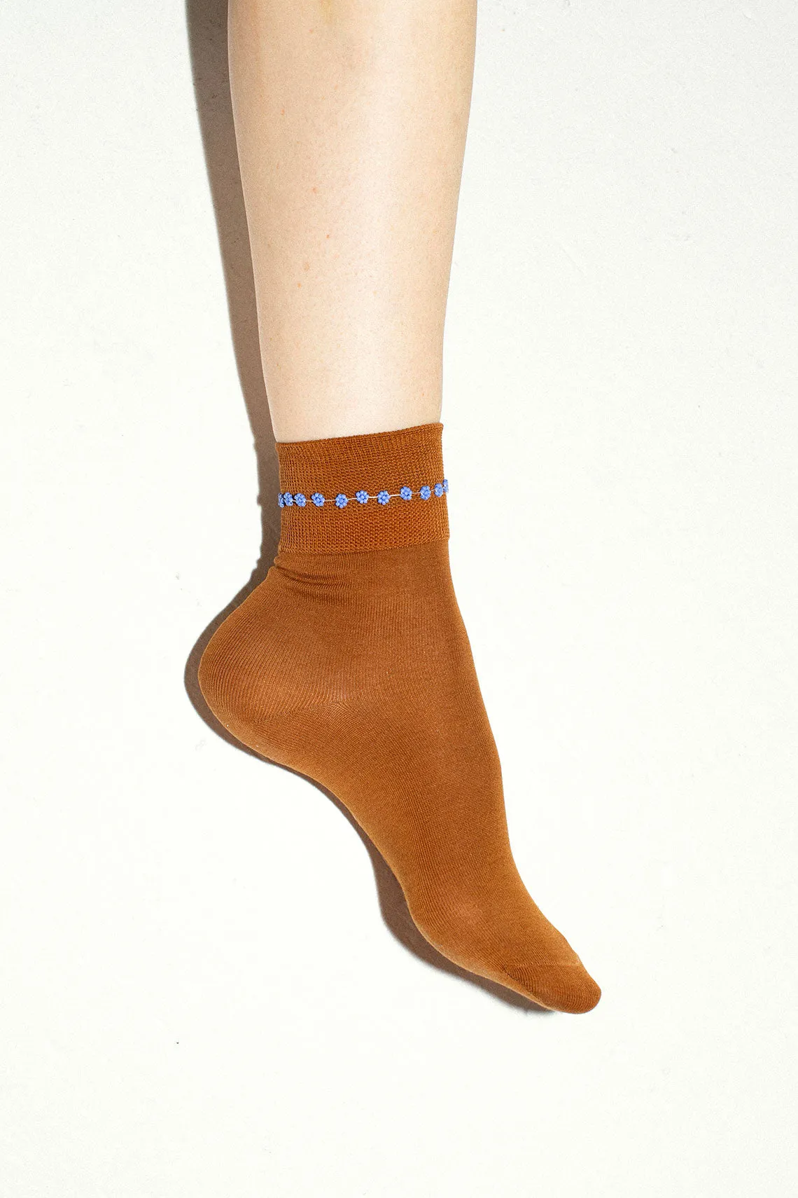 Blue Flower Anklet