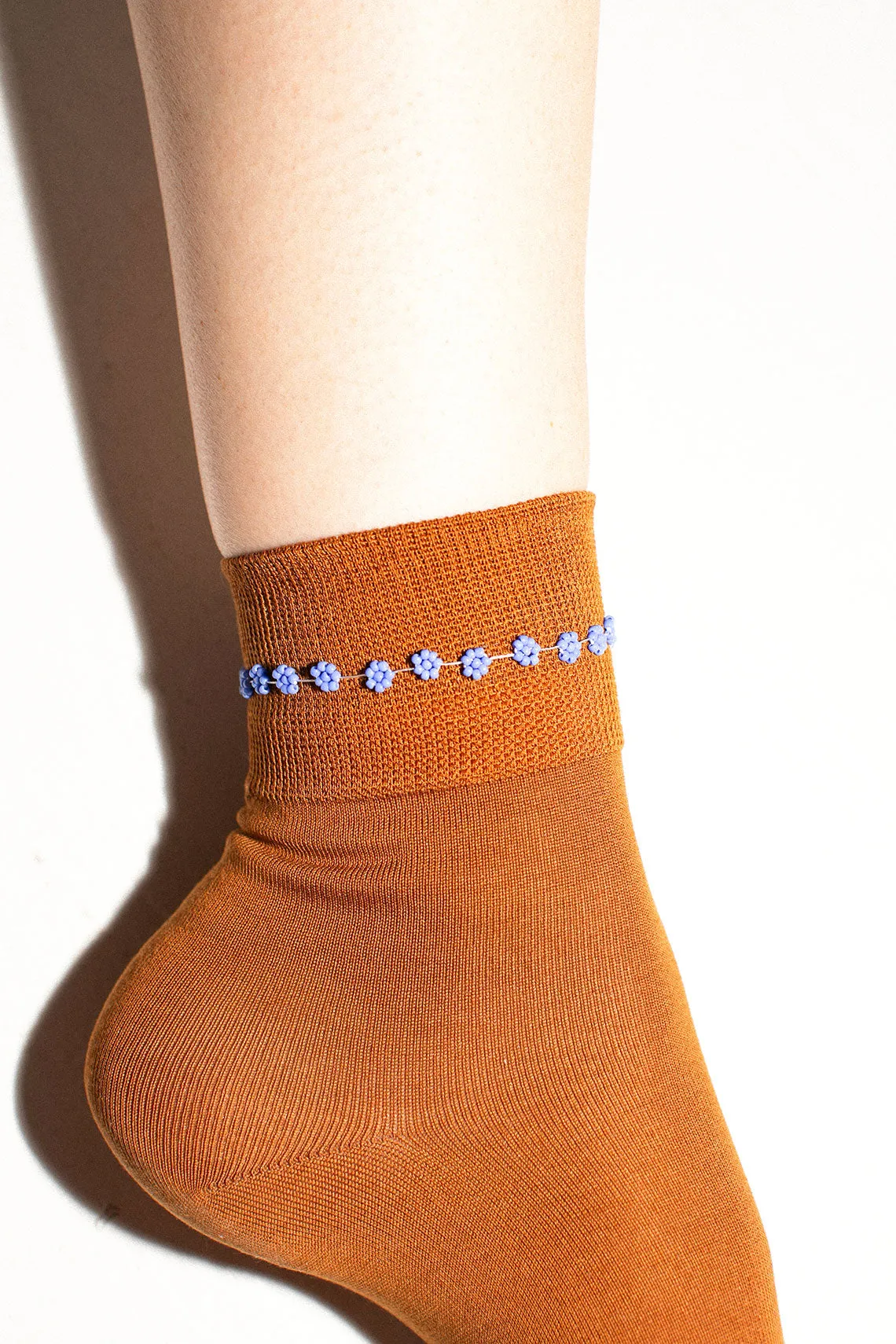 Blue Flower Anklet
