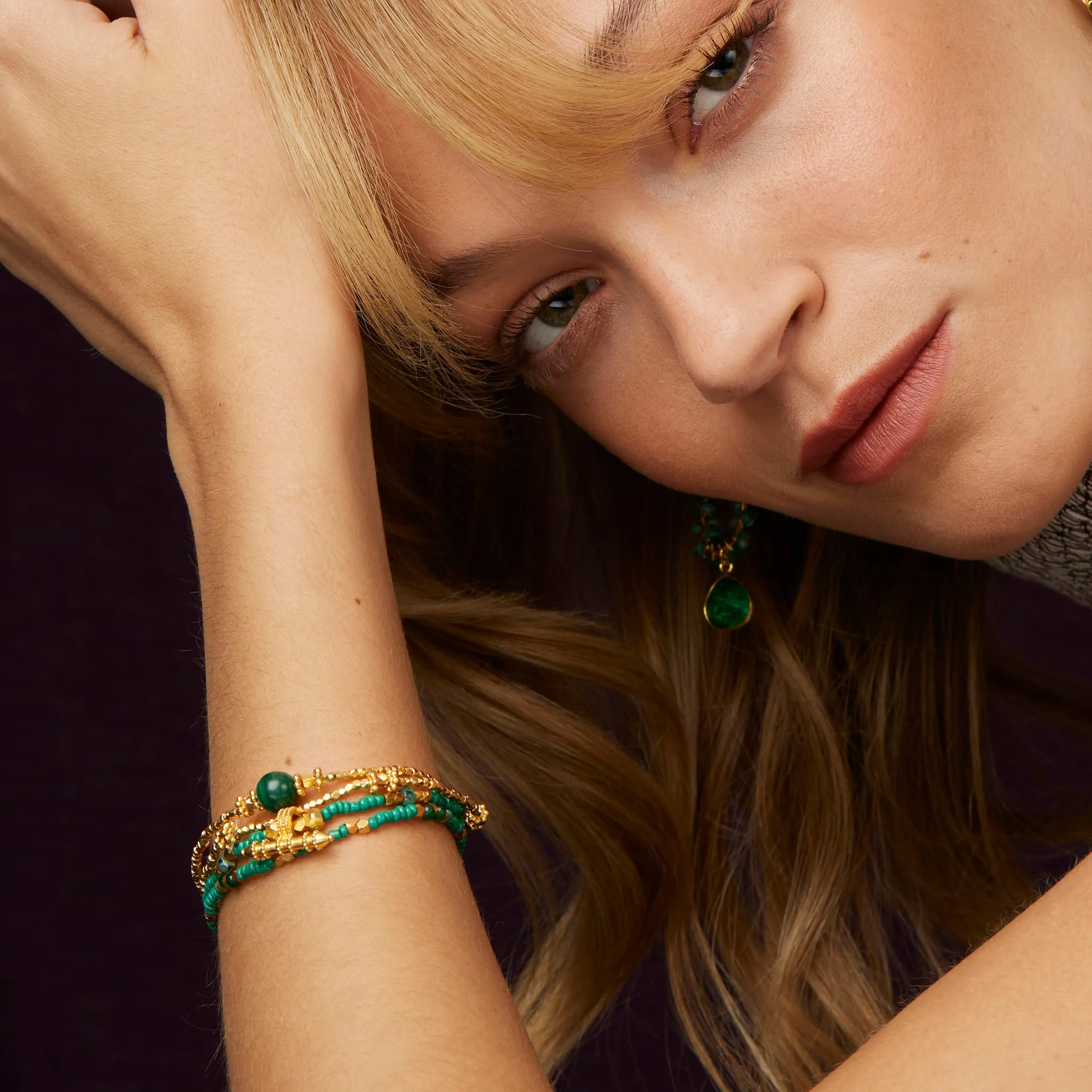 Bluebell Bracelet Malachite