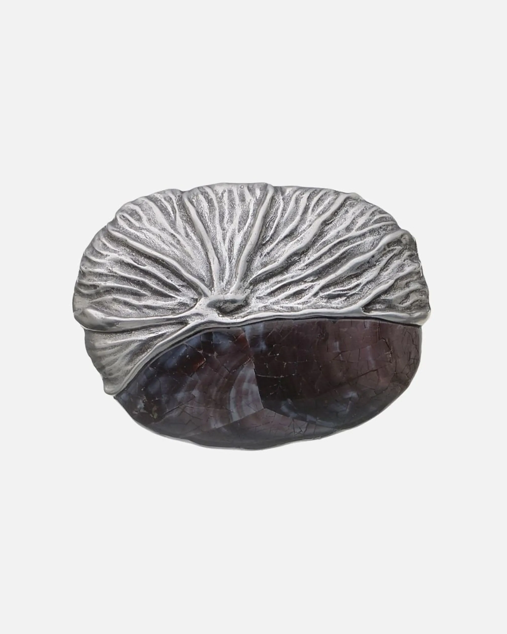 BM0042 Silver | Artisan Silver-Plated Belt Buckle