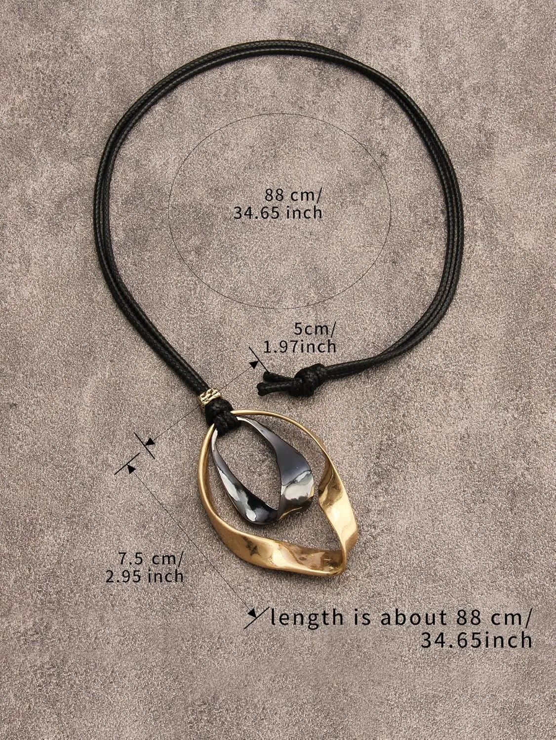 Boho Necklaces for Women Chunky Circle Necklace Layered Boho Circle Leather Choker Necklace Long Vintage Necklaces Bohemian Jewlery Gifts