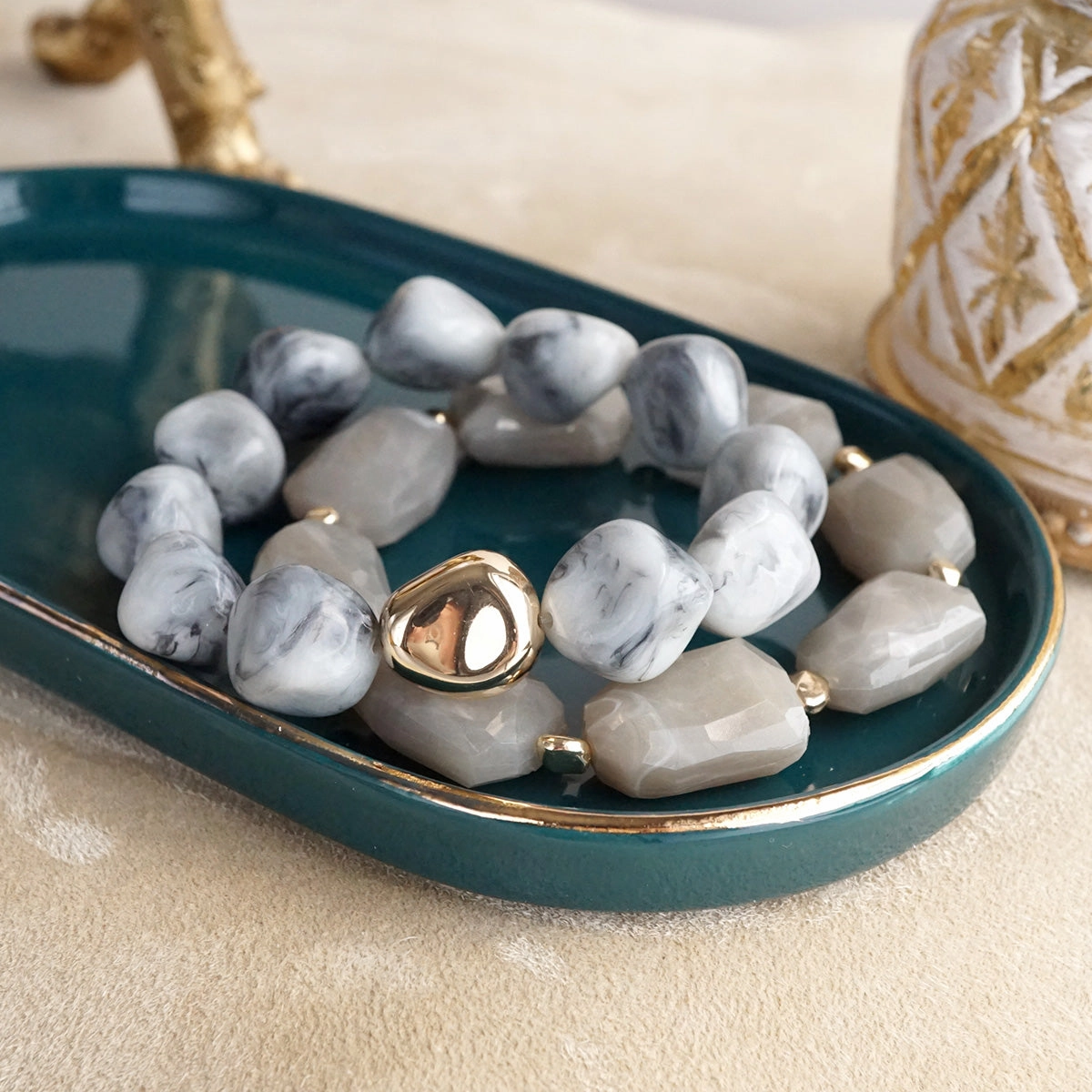 Boho Harmony ?C Chunky Acrylic Stretchy Bracelets Instant Hit