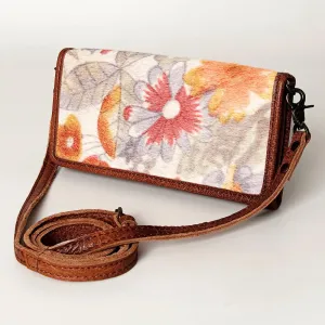 Bouquet of Flowers Leather Western Purse