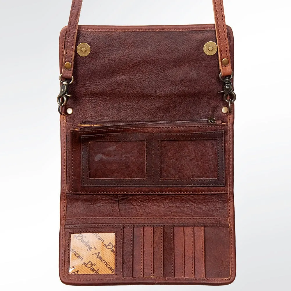 Bouquet of Flowers Leather Western Purse