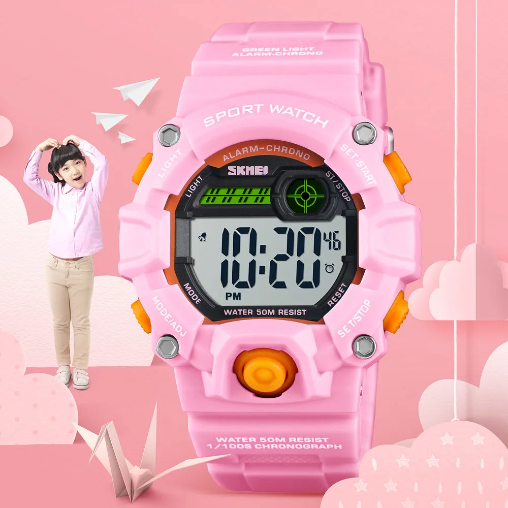 Boys Camouflage LED Sports Kids Watch Waterproof Watch