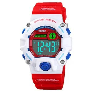 Boys Camouflage LED Sports Kids Watch Waterproof Watch