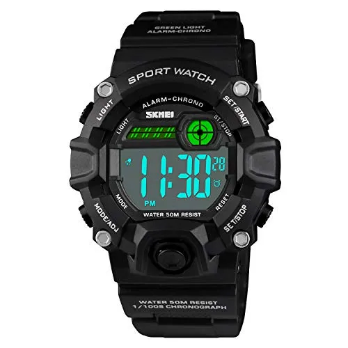 Boys Camouflage LED Sports Kids Watch Waterproof Watch