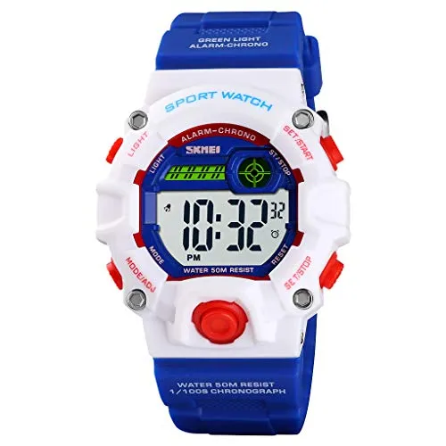 Boys Camouflage LED Sports Kids Watch Waterproof Watch