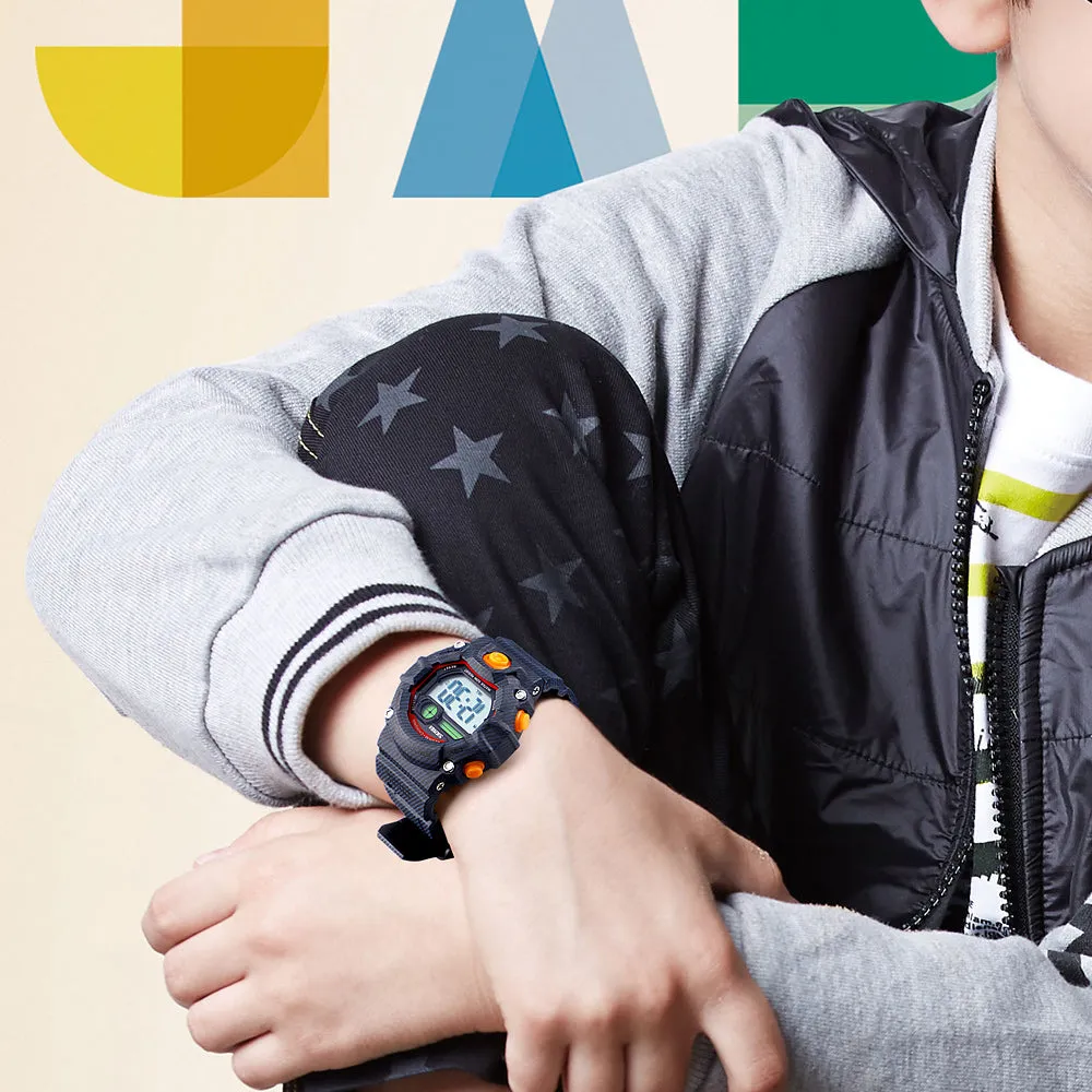 Boys Camouflage LED Sports Kids Watch Waterproof Watch