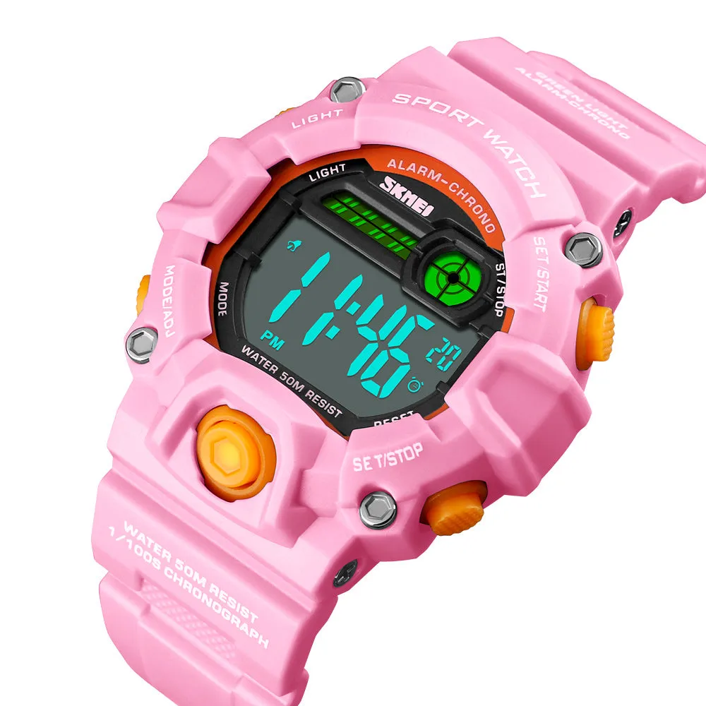 Boys Camouflage LED Sports Kids Watch Waterproof Watch