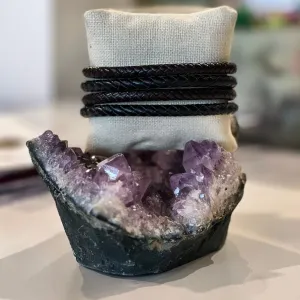 BRAIDED LEATHER BRACELET