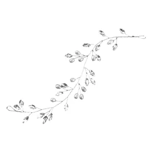 Bridal Hair Jewelry Silver Pearl Rhinestone Hair Vines for Wedding and Party Decorations
