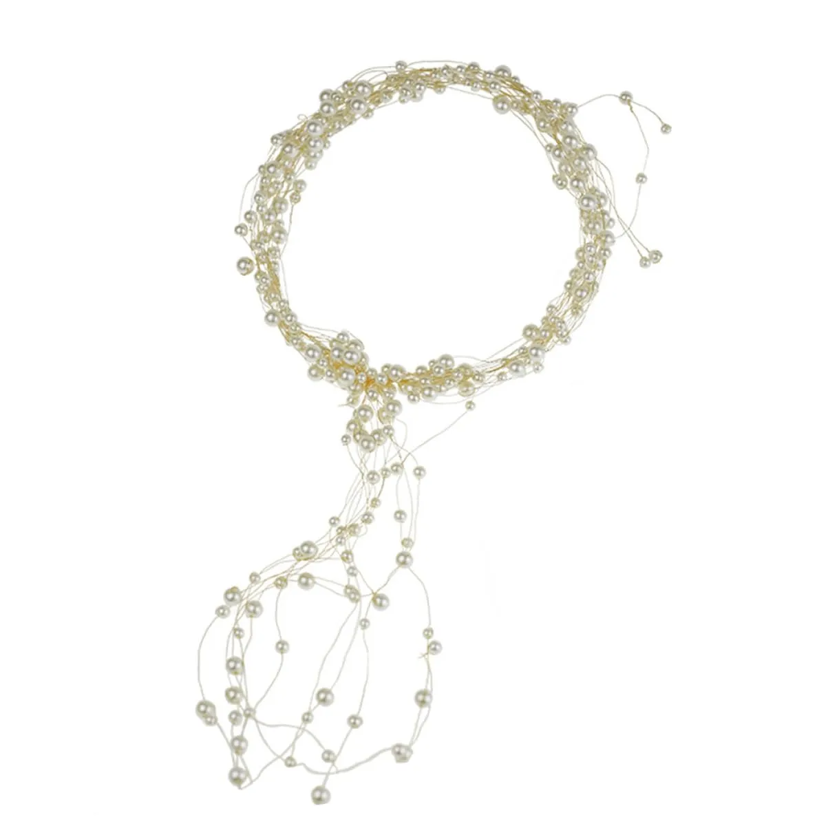 Bridal Headband with Pearls Handmade Floral Hair Vine for Weddings Prom and Special Occasions Elegant Bride and Bridesmaid Accessories Unique Headdress for Parties