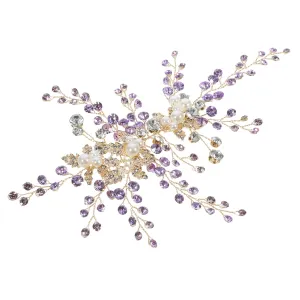 Bridal Headpiece Pearl Rhinestone Headband for Wedding Hair Accessories
