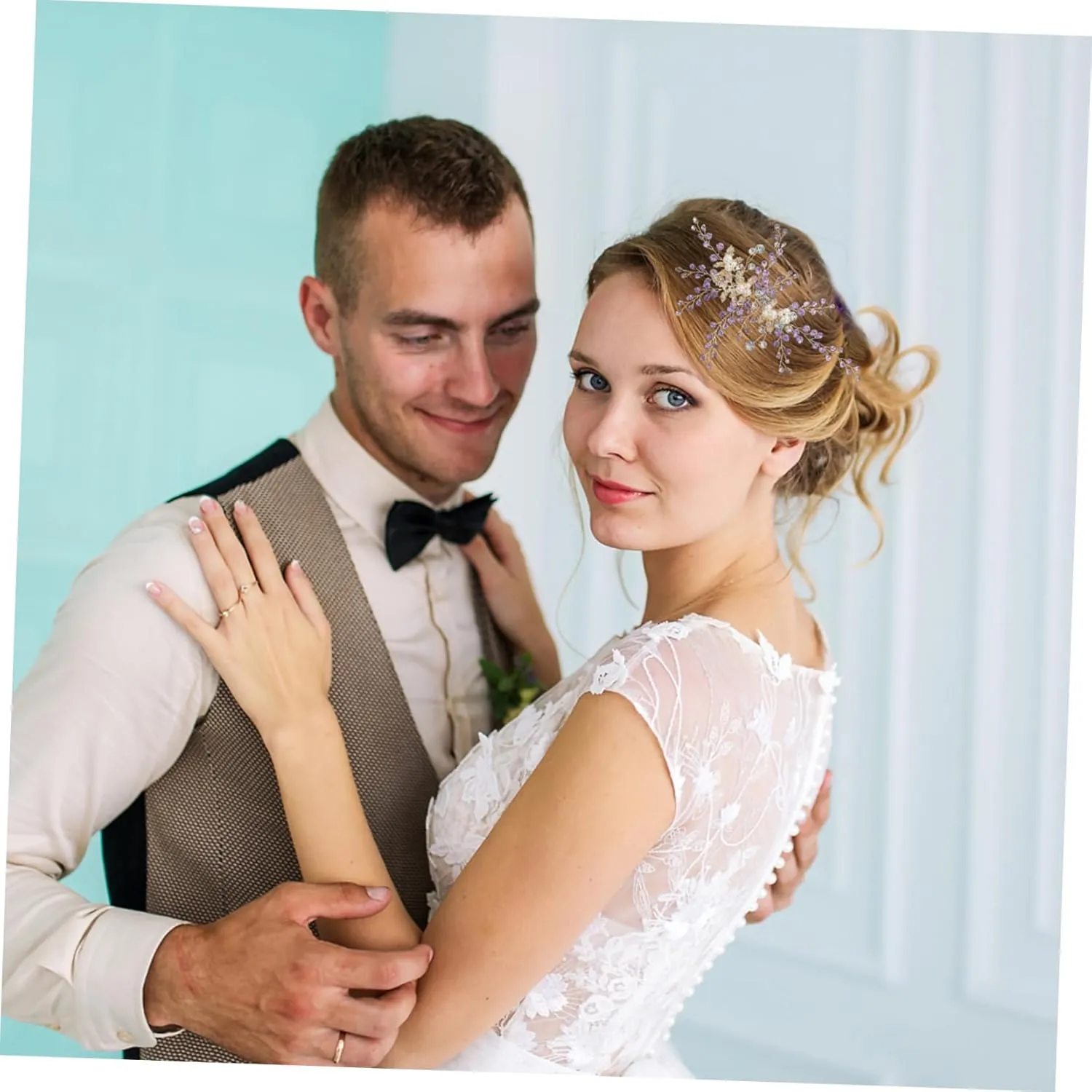 Bridal Headpiece Pearl Rhinestone Headband for Wedding Hair Accessories
