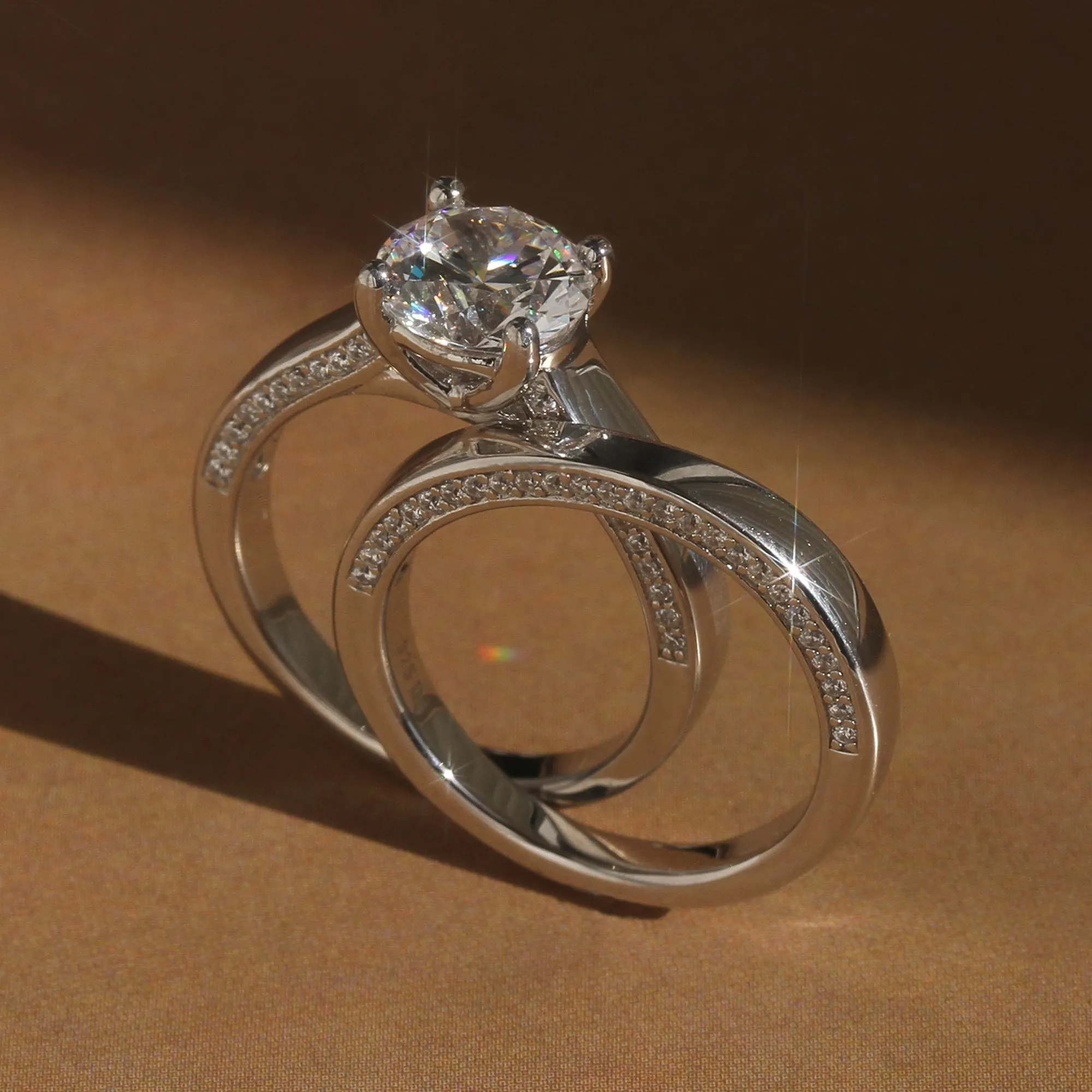 Brilliant 2 CT "Eternal Harmony" Bridal Ring Set