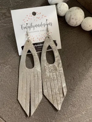 Bronze Chandelier Fringe Earrings