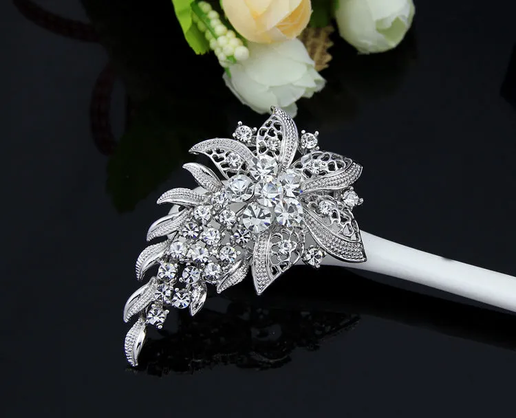 Brooch Rhinestone Flower BR-902