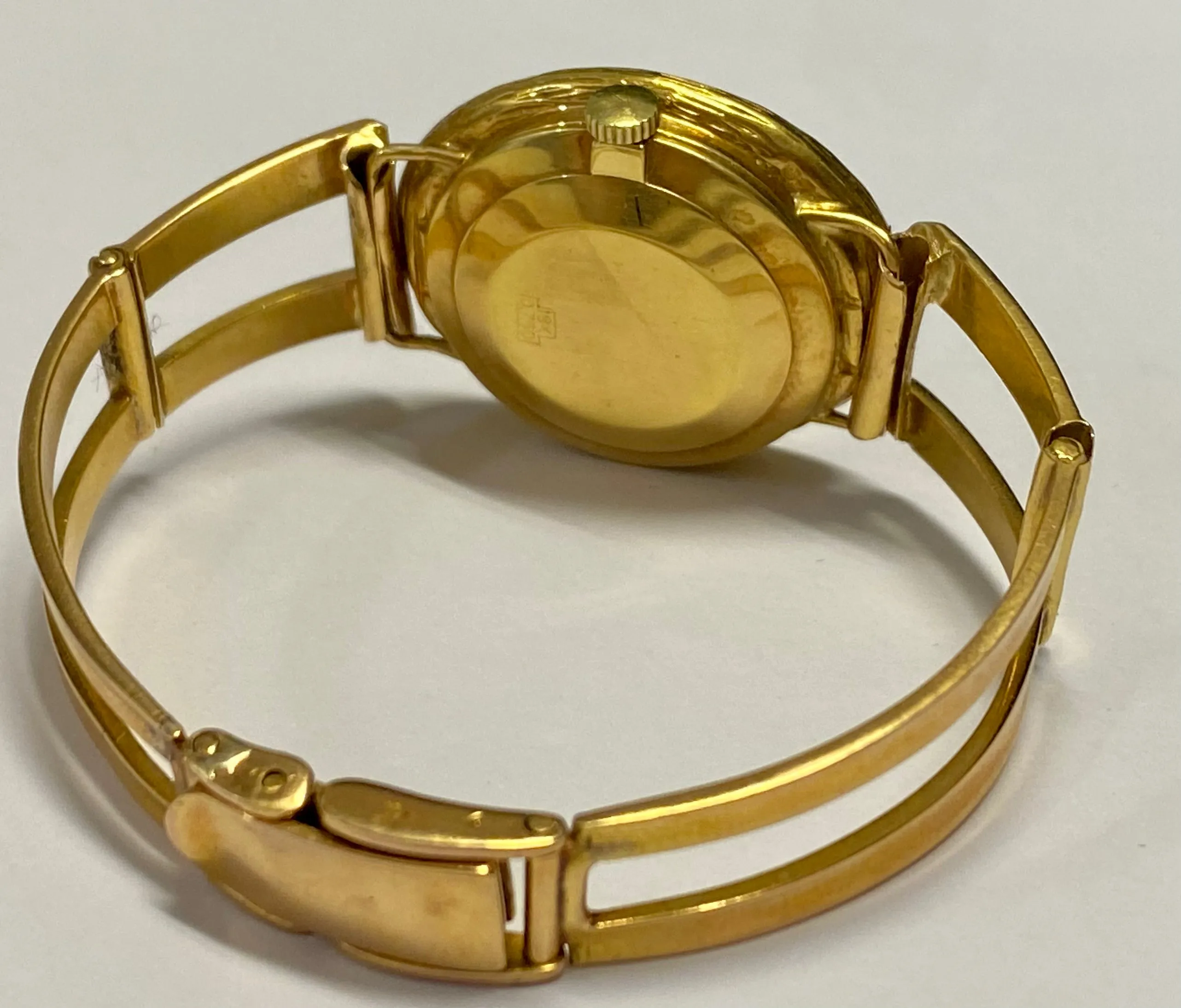 BUECHE GIROD Vintage 1960's Art Deco Style 18K YG Ladies Watch- $20K APR w/ COA!