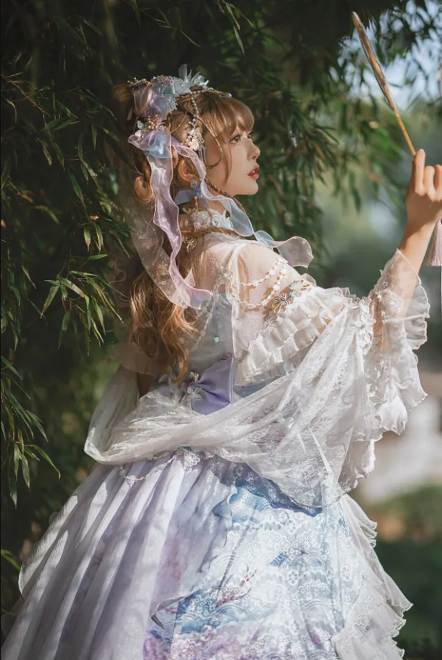 (Buyforme)Two Rural Cats~Nine-Color Deer Chinese Style Lolita Dress  Set
