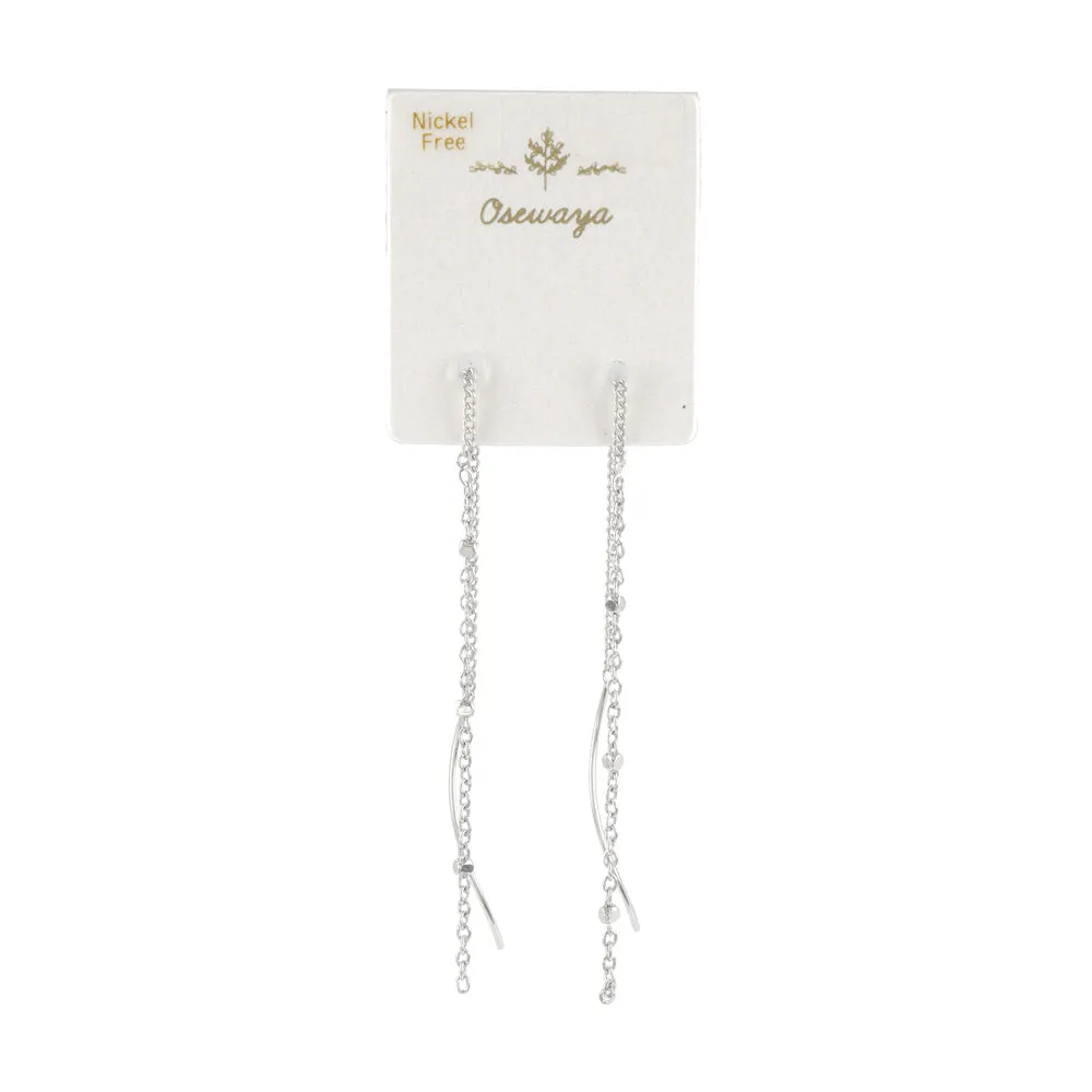 Cable Chain Threader Earrings
