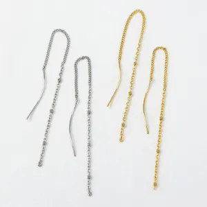 Cable Chain Threader Earrings