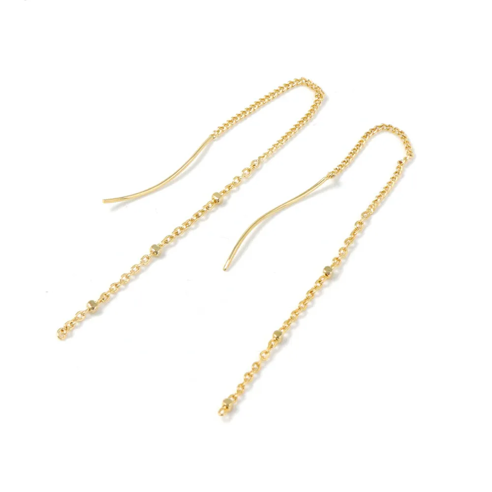 Cable Chain Threader Earrings